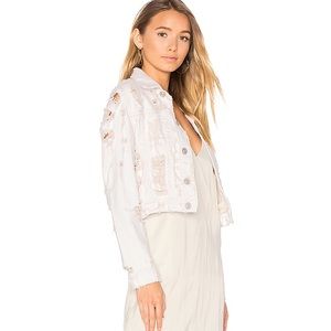 🦋 NWT Hudson garrison ripped cropped jacket